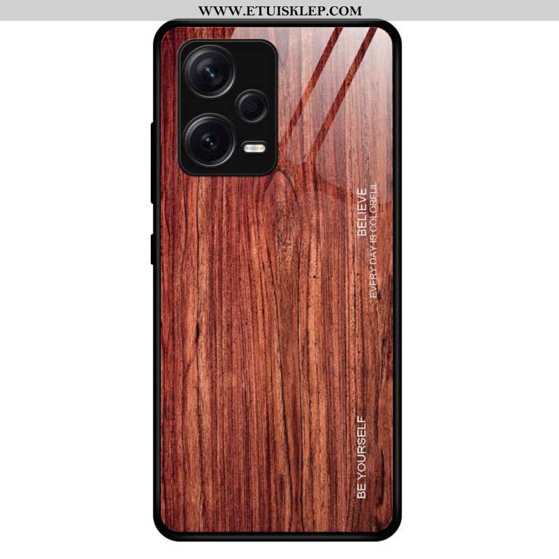 Etui do Xiaomi Redmi Note 12 Pro Plus Szkło Hartowane W Stylu Drewna